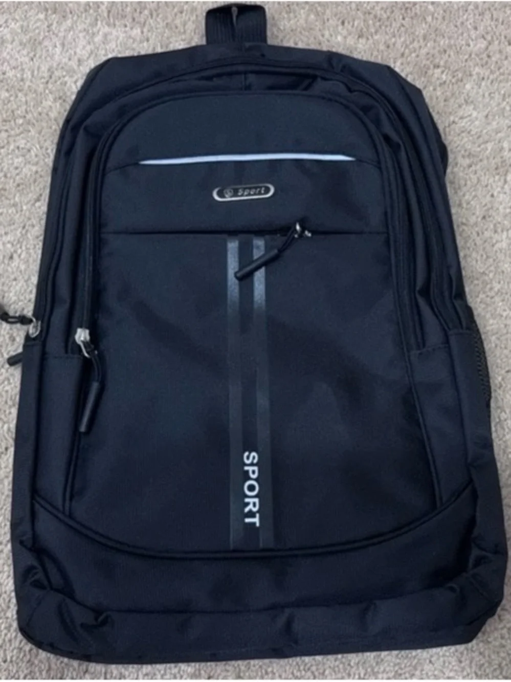 Brand new never used, black backpack!